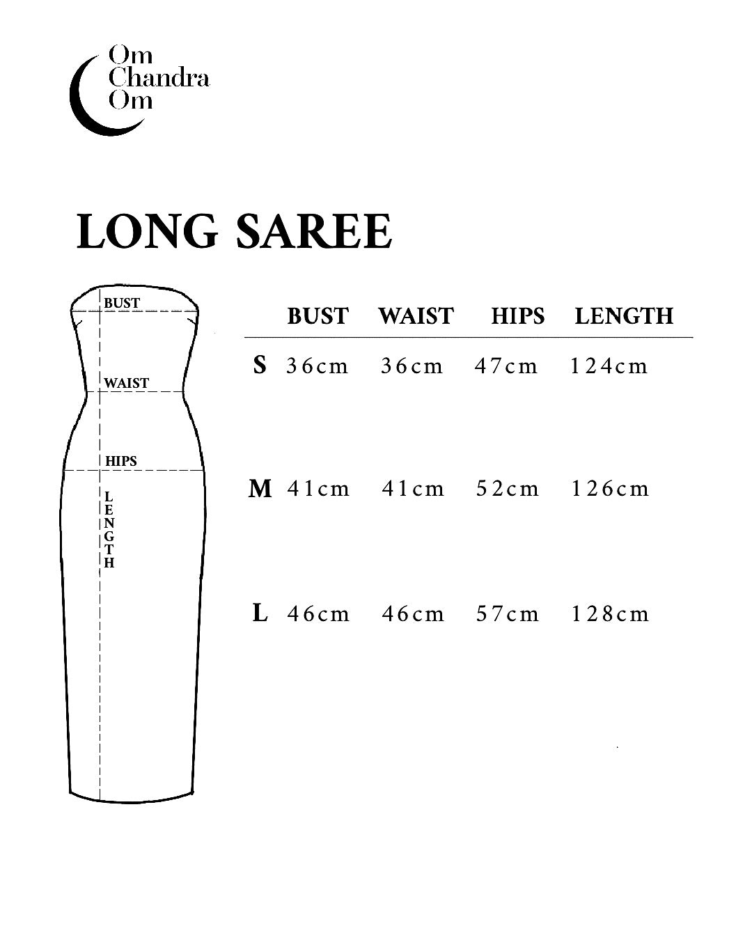 size guide, measurements